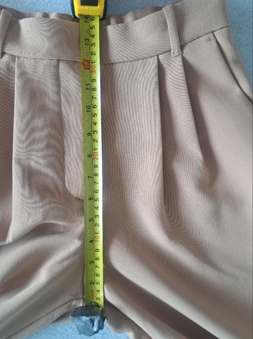 Abercrombie & Fitch Sloane Tailored Wide Leg Pant in Beige - Picture 11 of 15